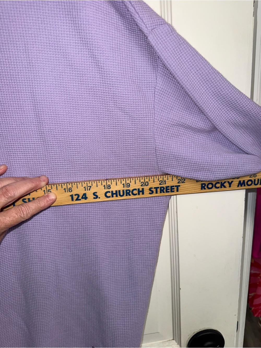 Comfrt Lavender Waffle Lounge long sleeve Crewneck size medium. - Picture 5 of 7